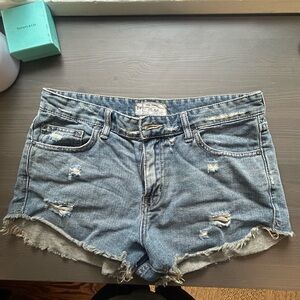 Free people distress short
